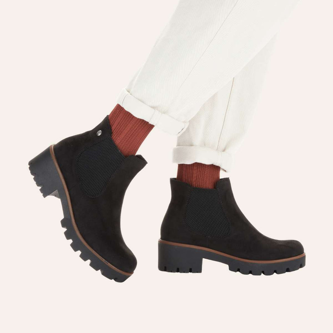 Rieker Støvlett Fleece Black W