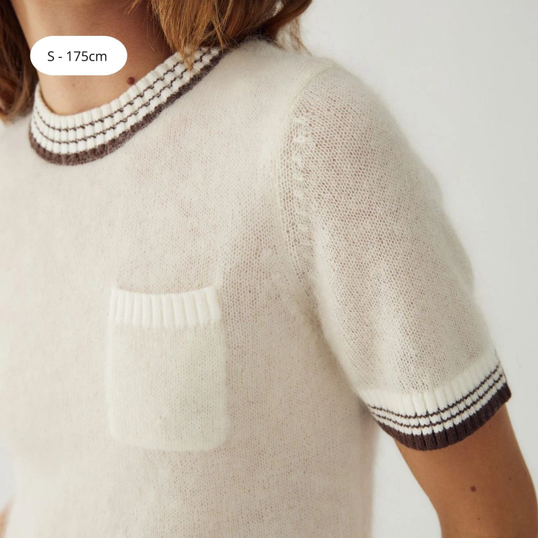 Noella Marthy Knit Ivory Brown