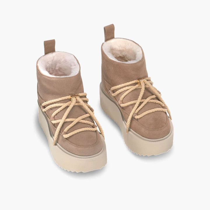 Inuikii Classic Low Platform Beige W