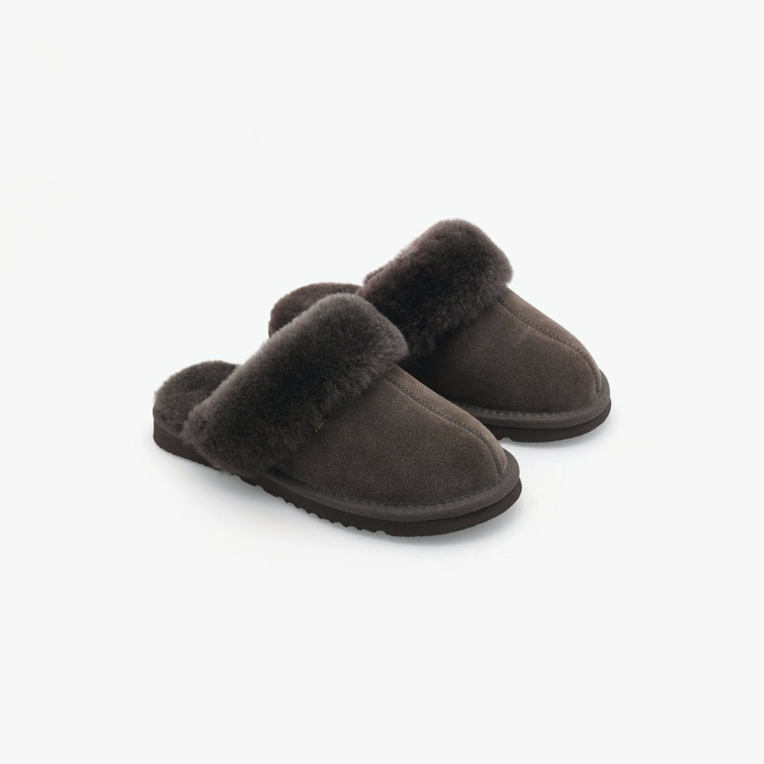 Roberto Rosso Sheepskin Slipper Coffee