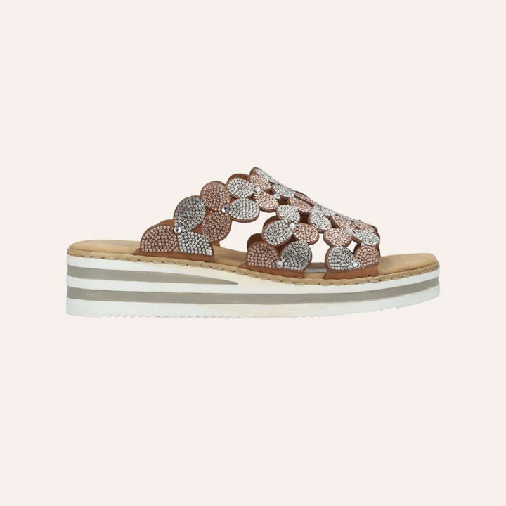 Rieker Slip-in Sandal Terra Metallic W