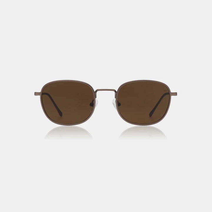 A. Kjærbede Hello Solbrille Matte Brown