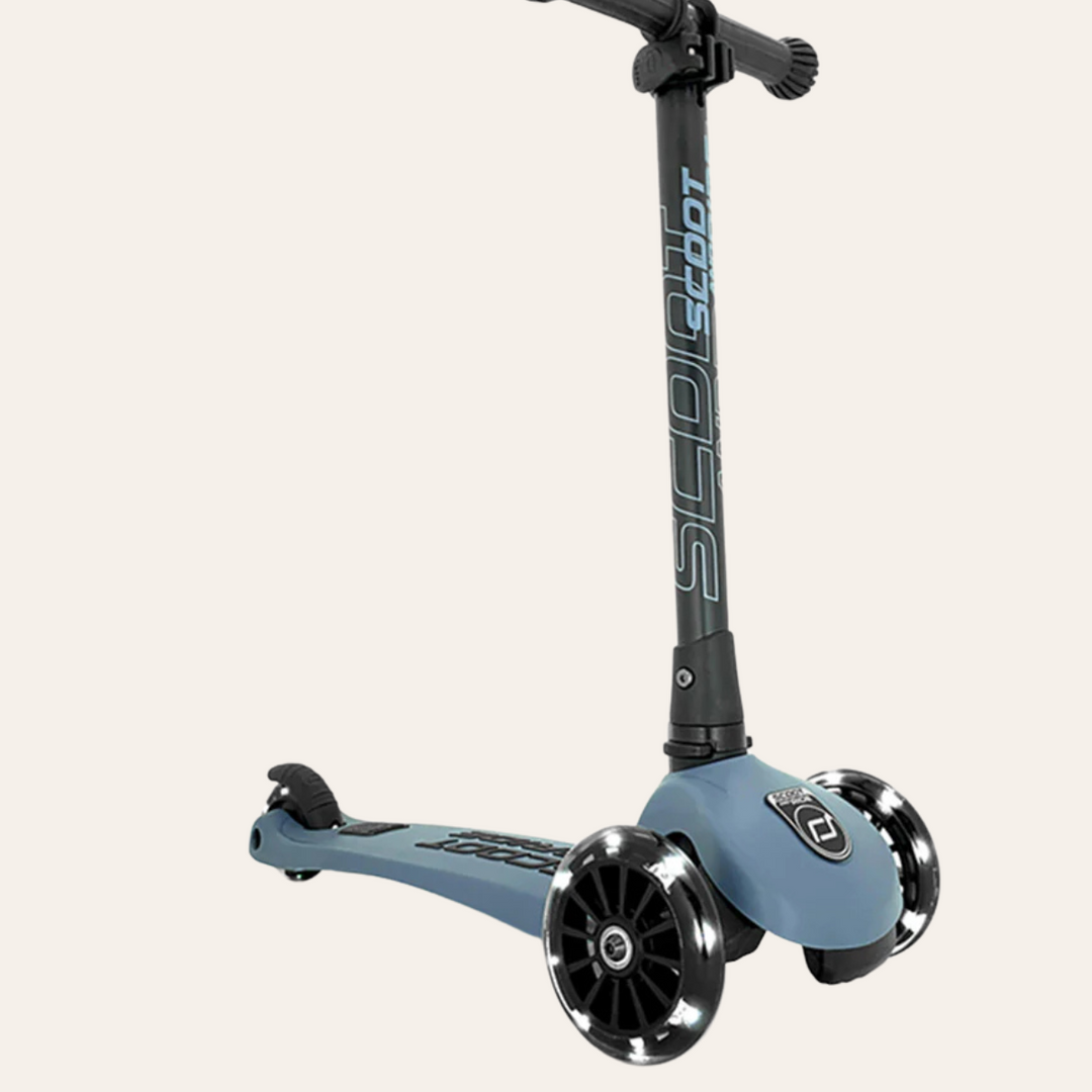 Sparkesykkel,Highwaykick 3 LED Steel Pus&Go Steel