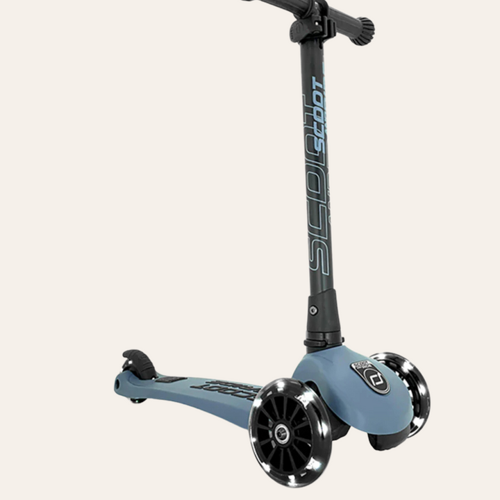 Sparkesykkel,Highwaykick 3 LED Steel Pus&Go Steel