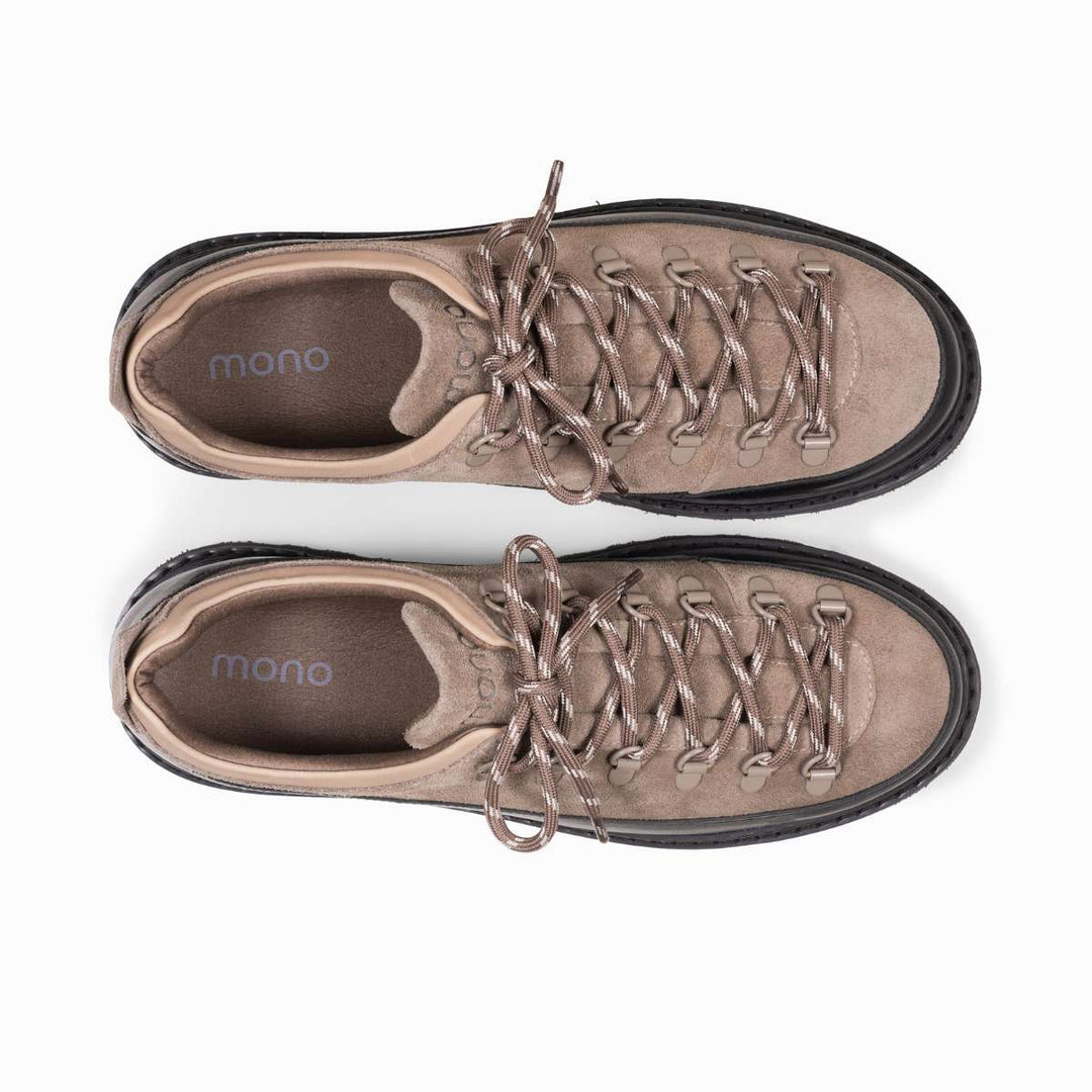 MONO Allo Cap Leather/Suede Taupe Black M