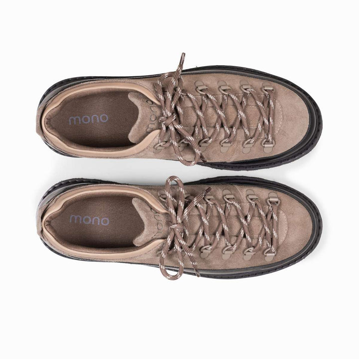 MONO Allo Cap Leather/Suede Taupe Black M