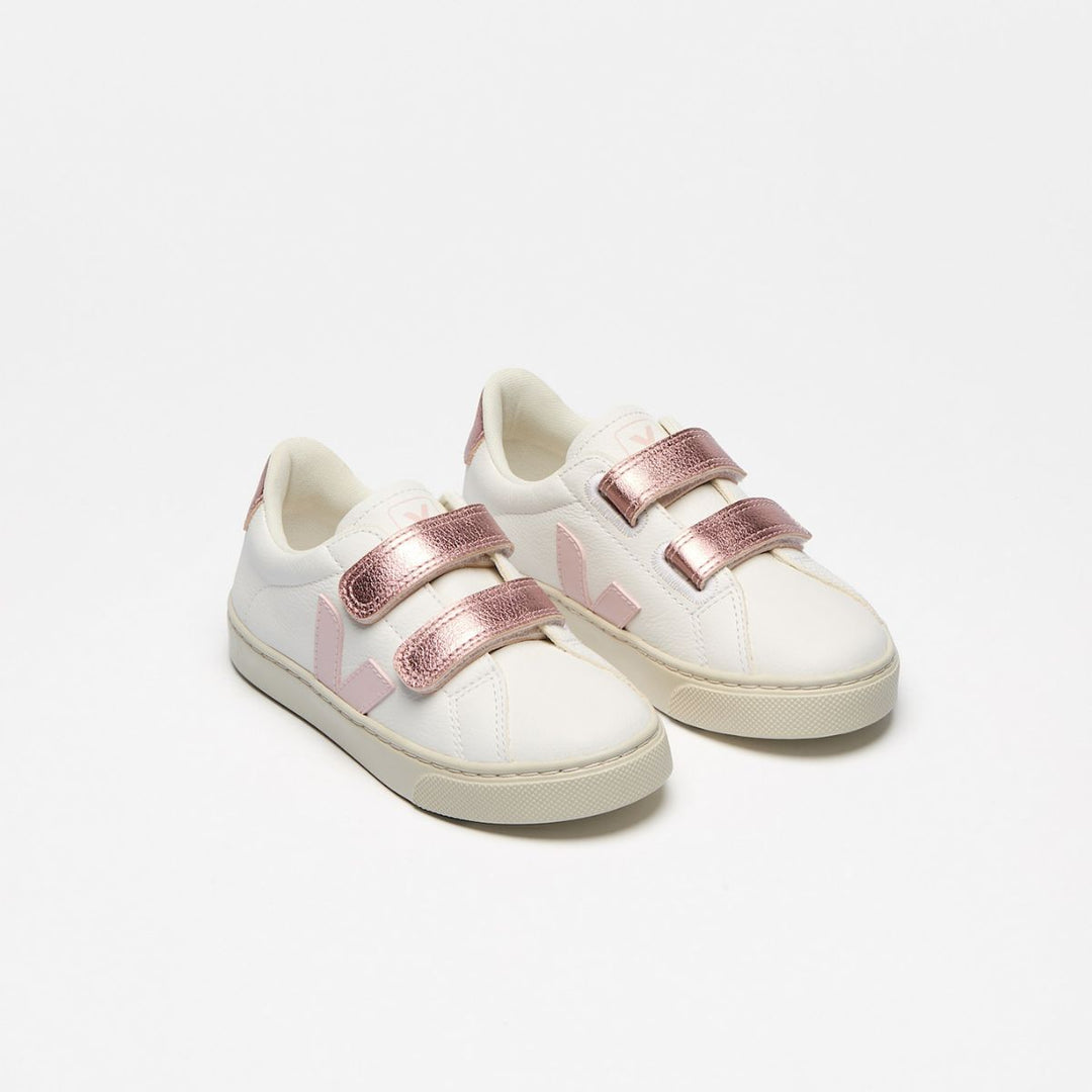 Veja Small Esplar Leather Extra-White Petale B