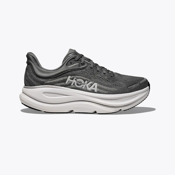 HOKA Bondi 9 Black / River Rock Grey M