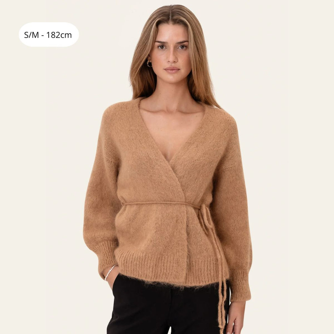 BYIC IdaIC Wrap Cardigan Camel