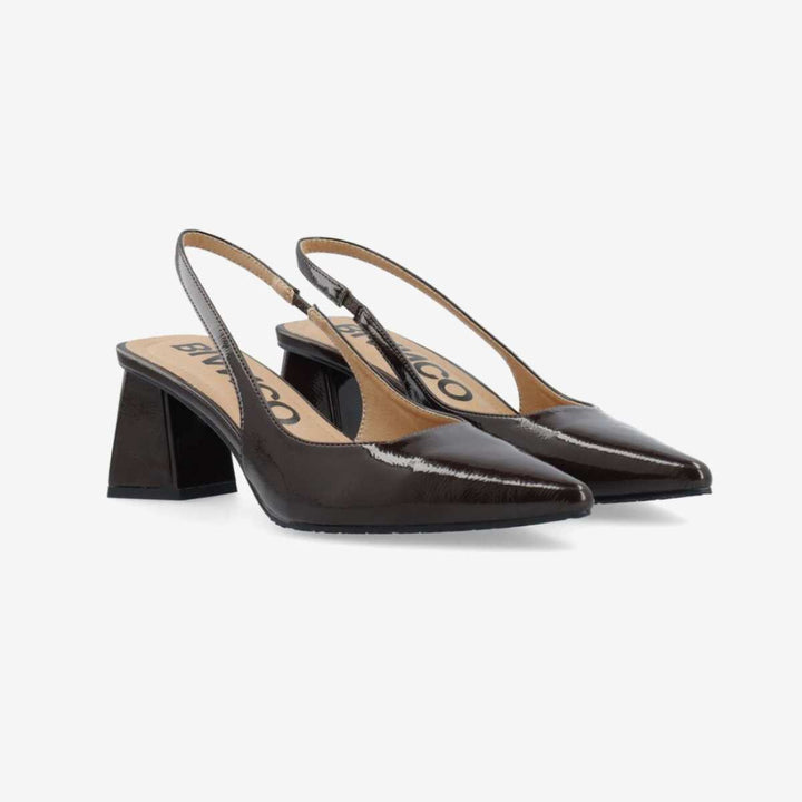 Bianco Biamaralyn Slingback Patent Brown W