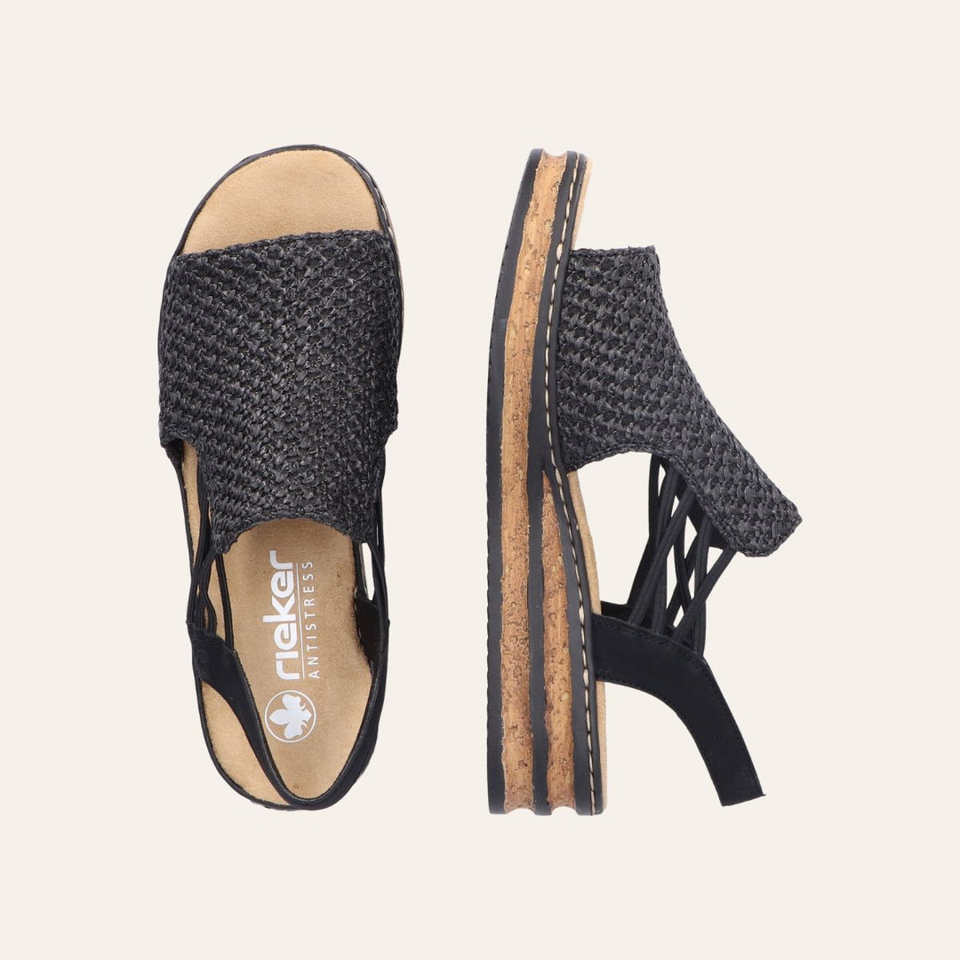 Rieker Sandal Svart W