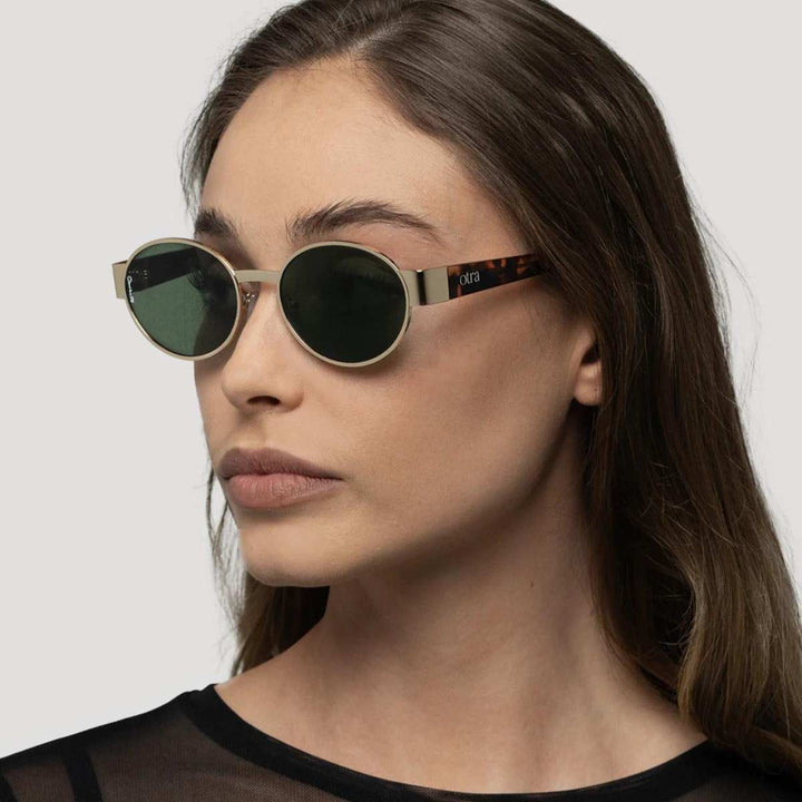 Otra Solbrille Echo Gold Green