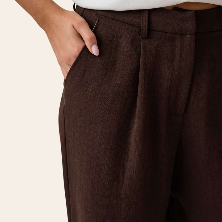 BYIC CelinaIC Pant Dark Brown Texture
