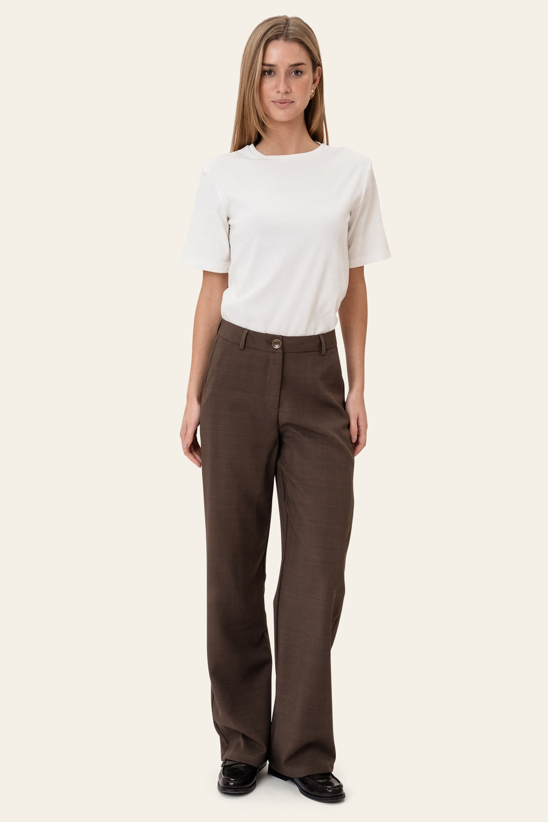 BYIC SignatureIC Wide Pants Dark Brown