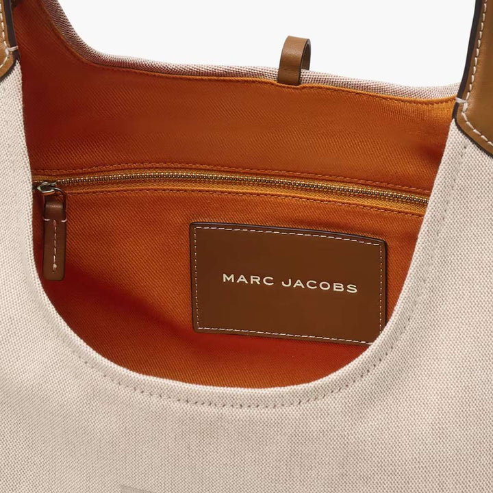 Marc Jacobs The Belted Sack Canvas Leather Beige/Argan Oil