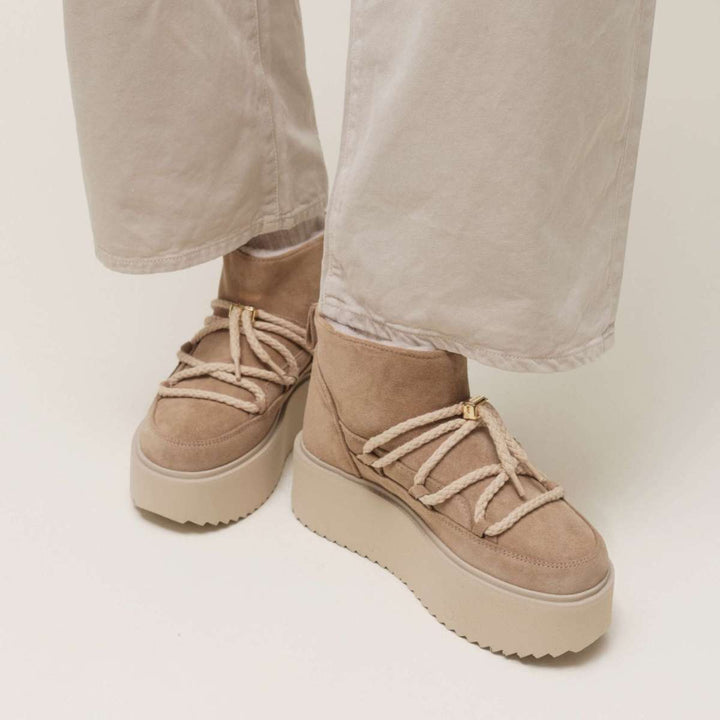 Inuikii Classic Low Platform Beige W