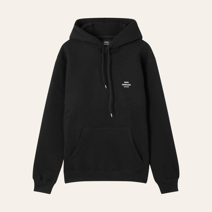 Mads Nørgaard Standard Hoodie Logo Sweat Black