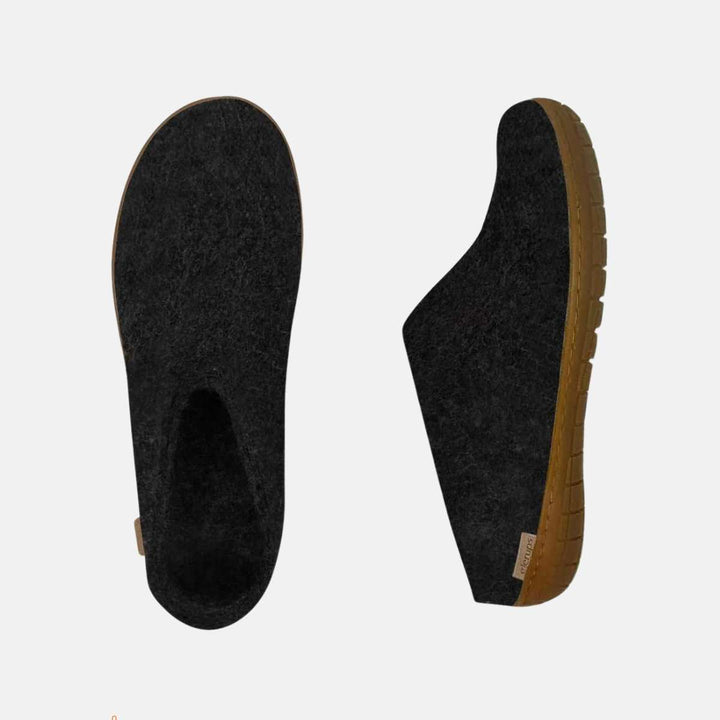 Glerups BR Slip-On Ulltøfler Charcoal M