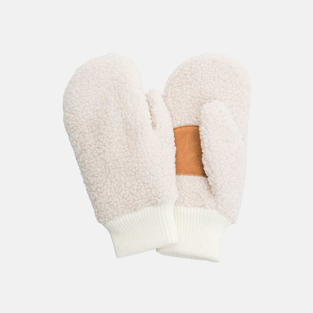 Sajaco Ladies Mitten Polyester Fur Beige