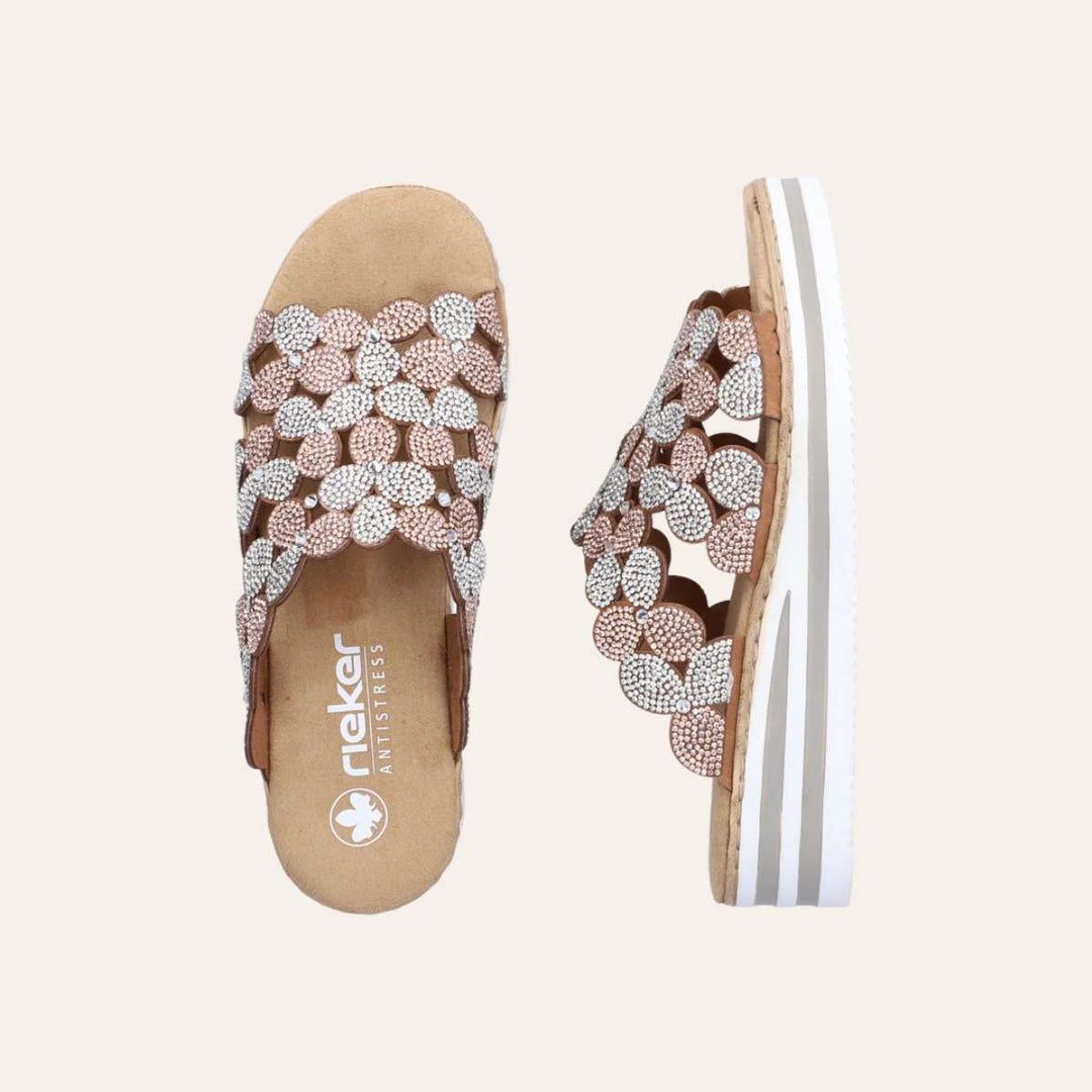 Rieker Slip-in Sandal Terra Metallic W