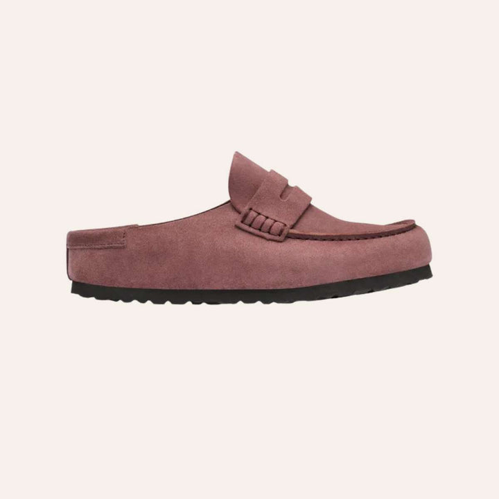 Birkenstock Naples Wrapped Suede Leather Pepper W