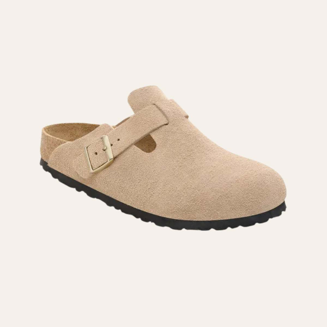 Birkenstock Boston Suede Sandcastle W