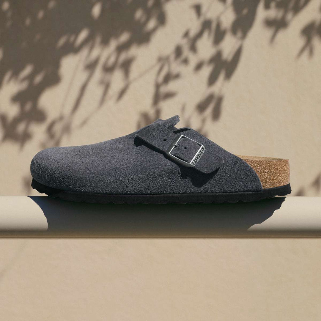 Birkenstock Boston Suede Leather Charcoal M