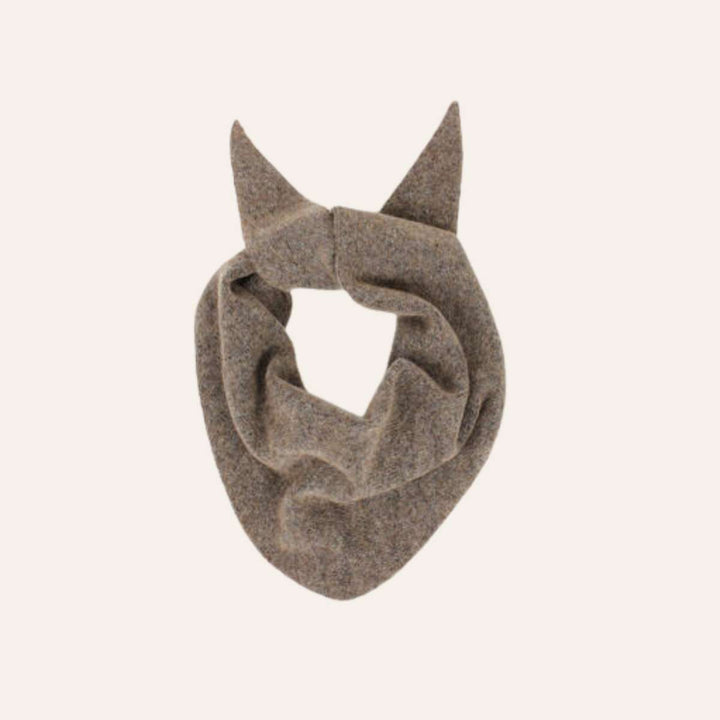 NOHR Mohair Triangel Skjerf Tan Melange