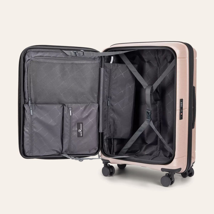 North Pioneer Hong Kong Koffert Medium 67cm Utvidbar Champagne
