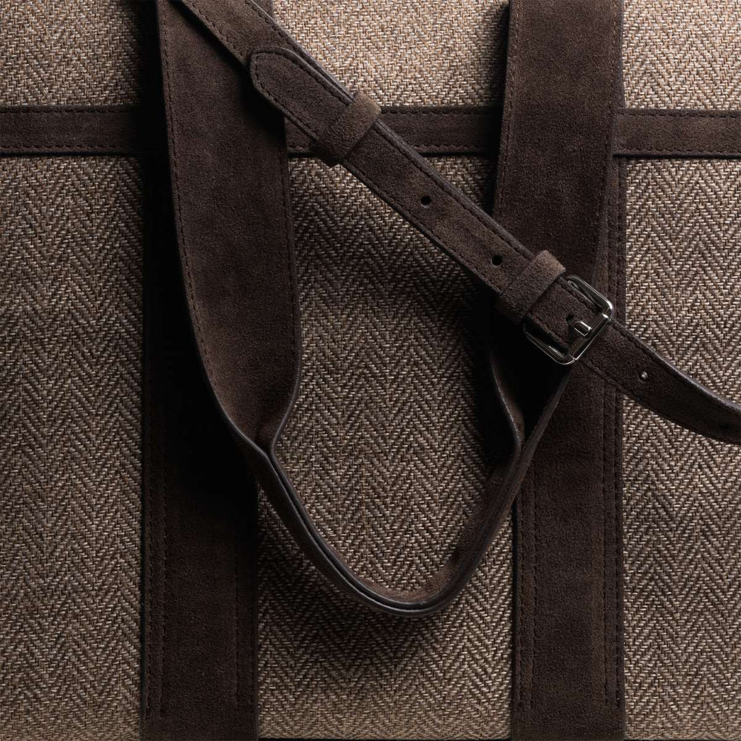 Jim Rickey Cali Tote Herringbone Truffle