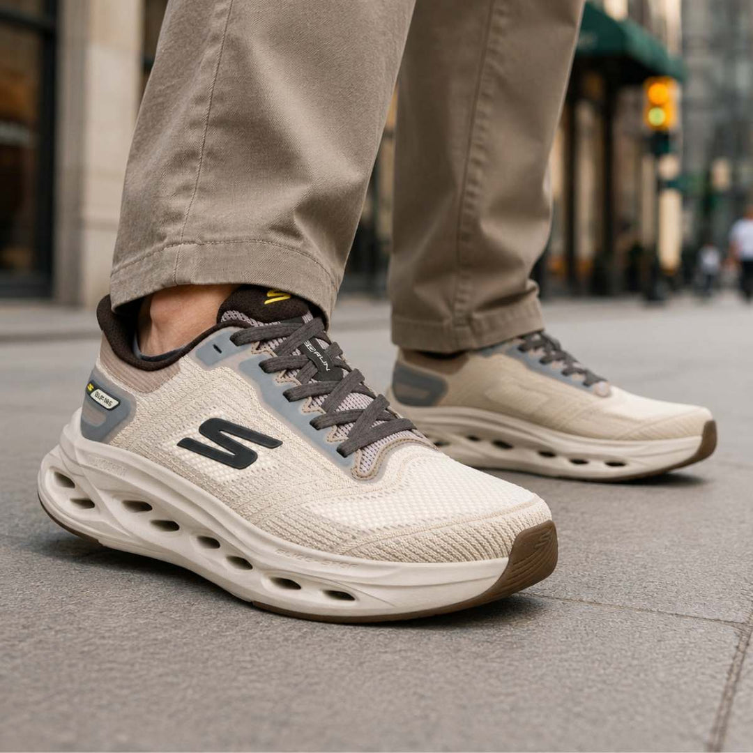 Skechers Slip-Ins: Max Cushioning Glide-Step Taupe M