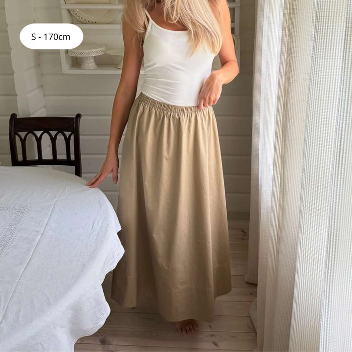 BYIC MilleIC Long Skirt Beige Khaki