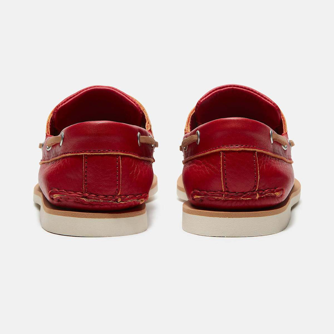 Timberland Classic Boat Shoe Medium Red Full Grain M