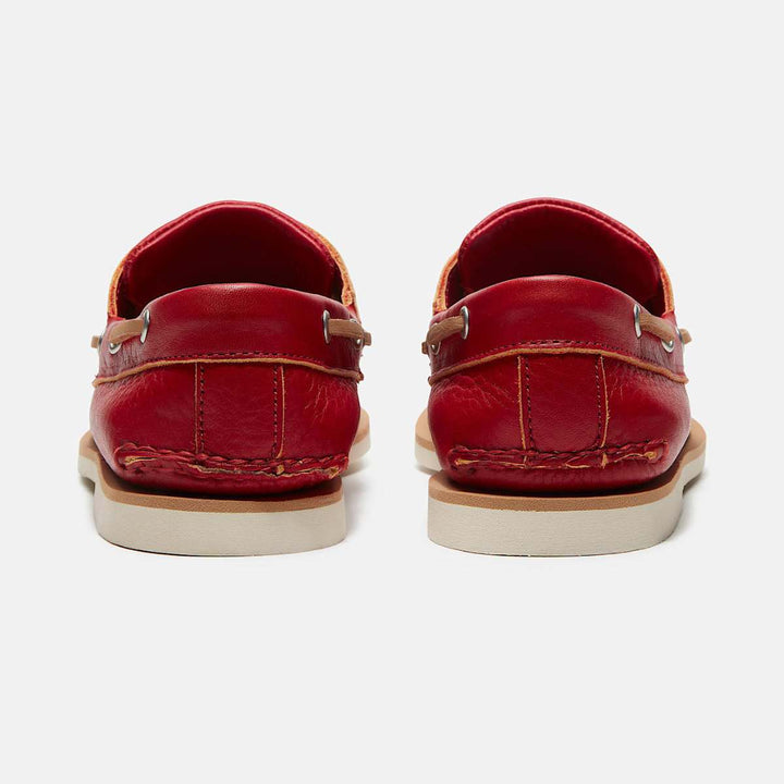 Timberland Classic Boat Shoe Medium Red Full Grain M