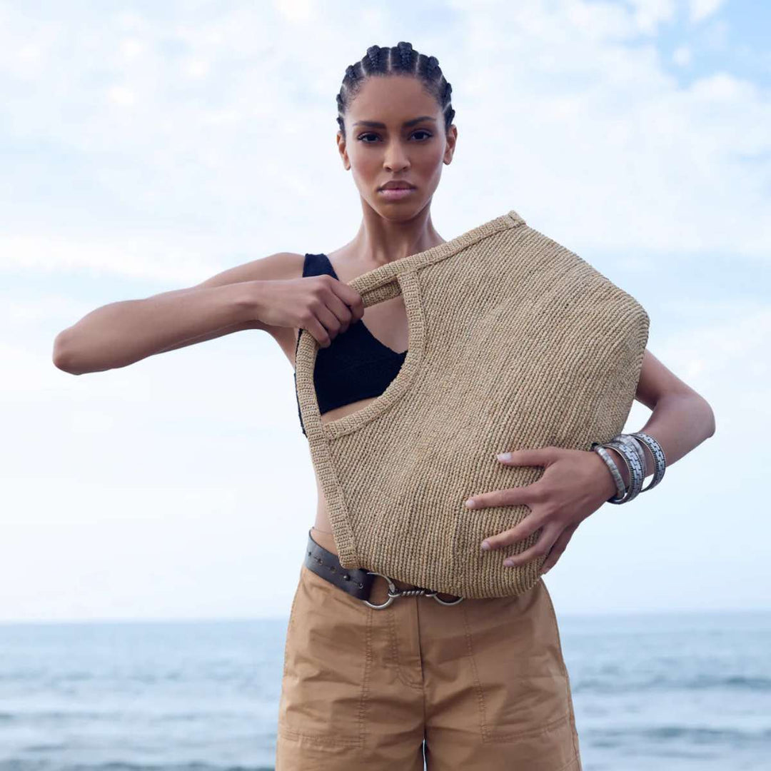 Ibeliv Bag Pure Raffia Tea