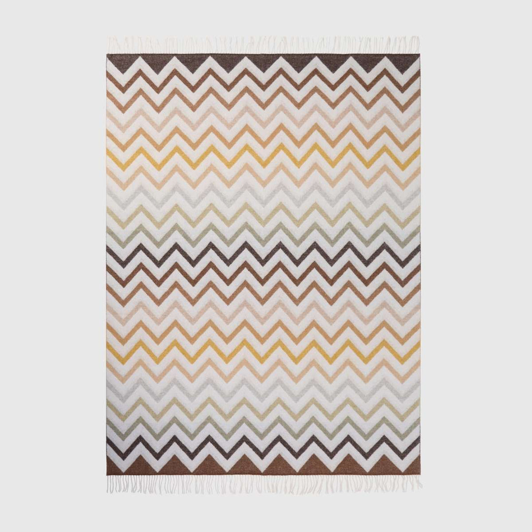 Missoni Watamu ullpledd med klassisk sikksakkmønster