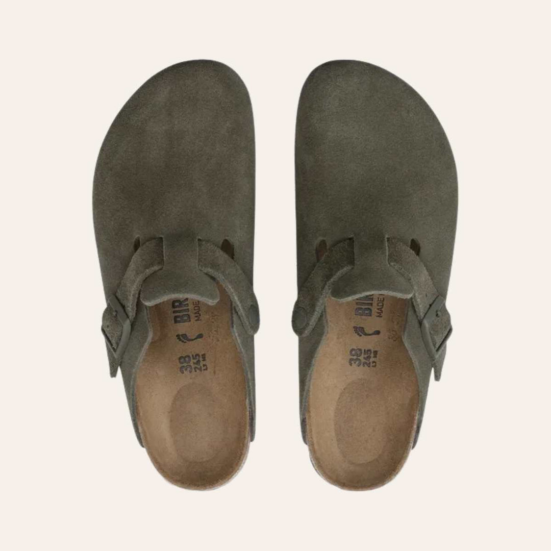Birkenstock Boston Regular Suede Leather Thyme M
