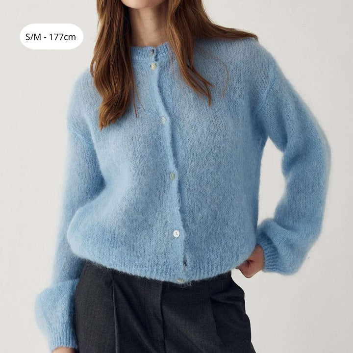 Noella N-Kae Mohair Cardigan Baby Blue