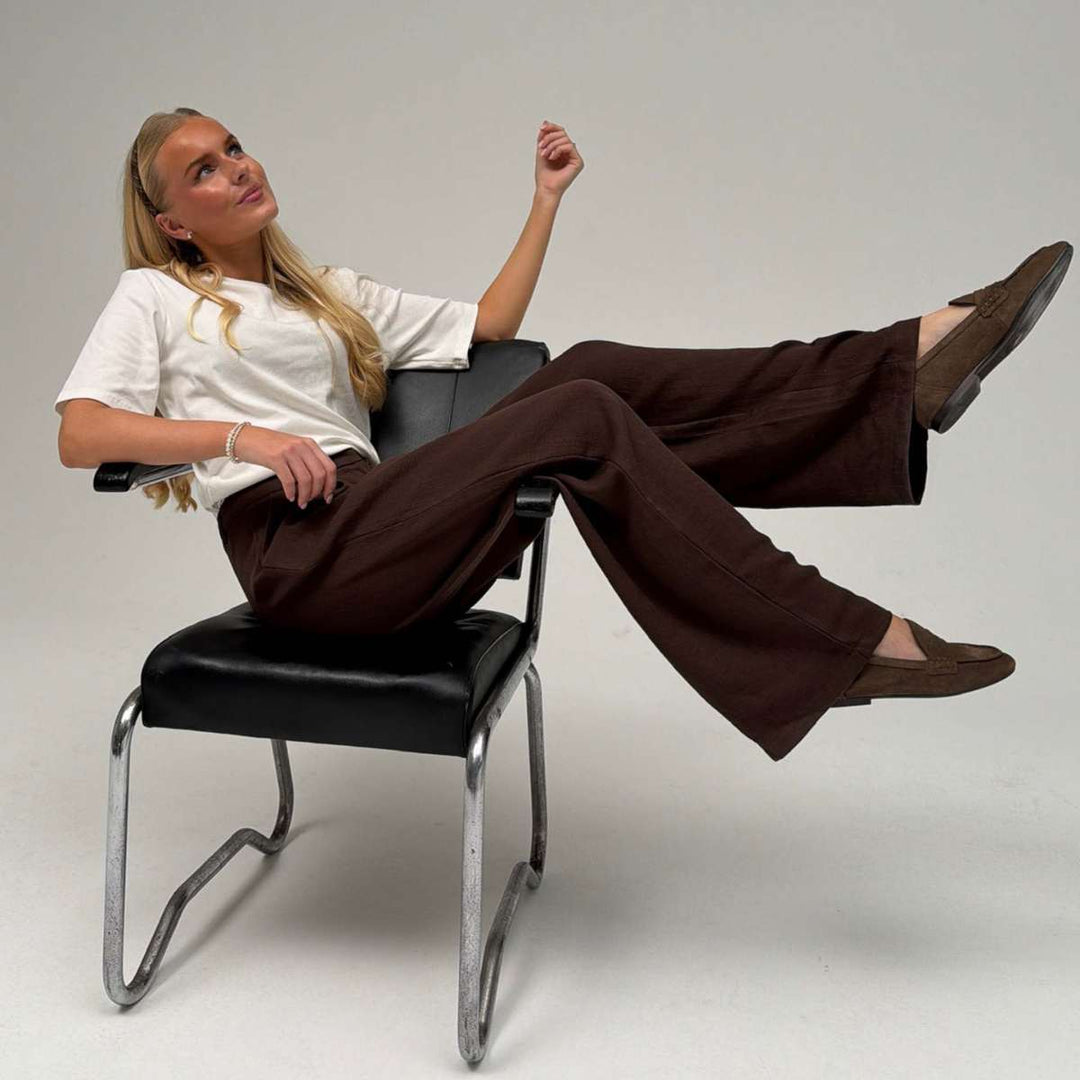 BYIC CelinaIC Pant Dark Brown Texture