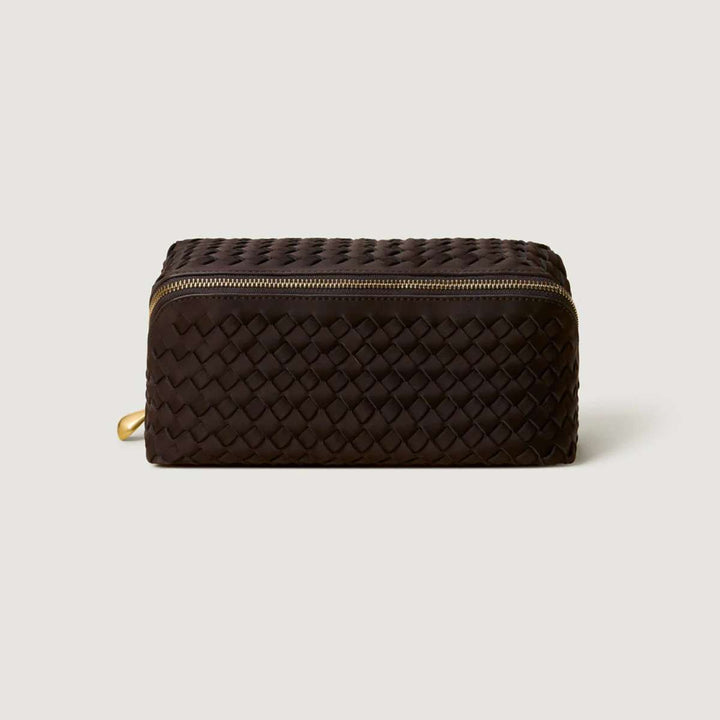 Naghedi Caravan Medium Cosmetic Case Chocolate
