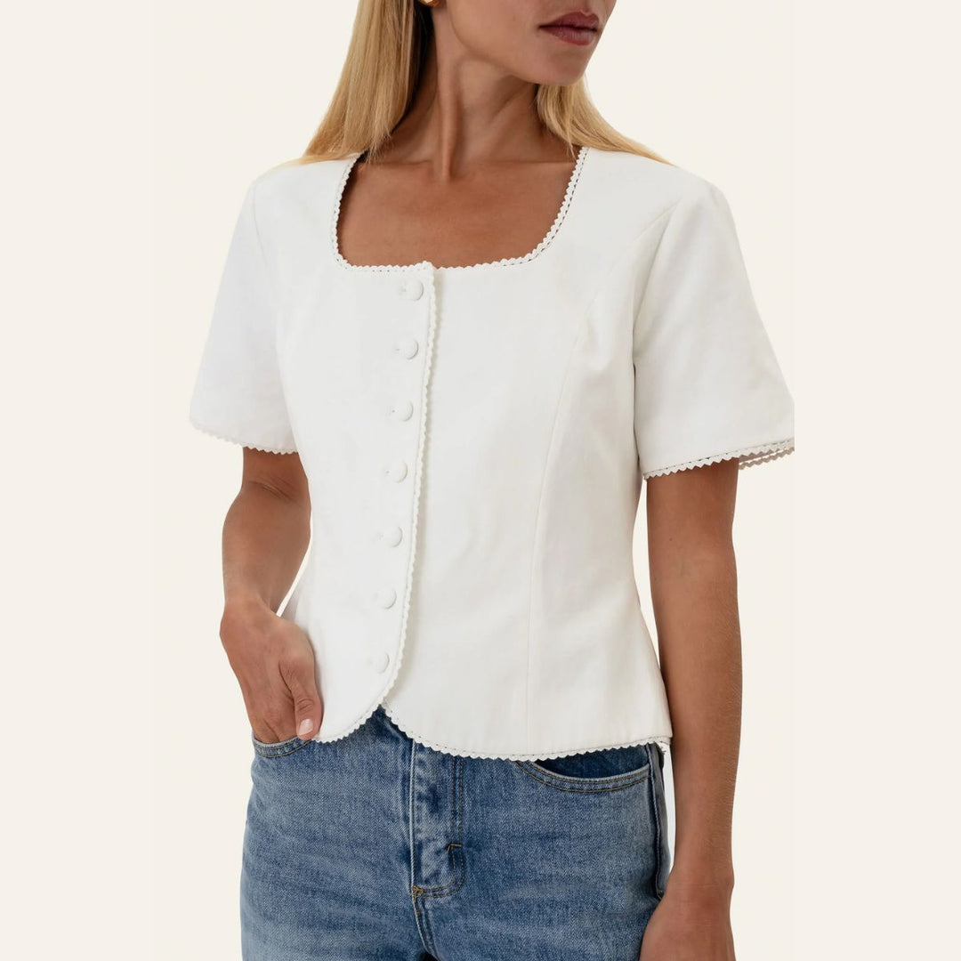 BYIC LisaIC SS Blazer White