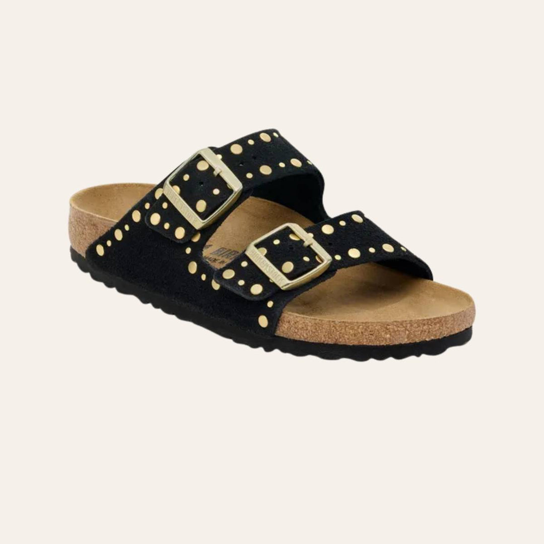 Birkenstock Arizona Rivet Suede Black W