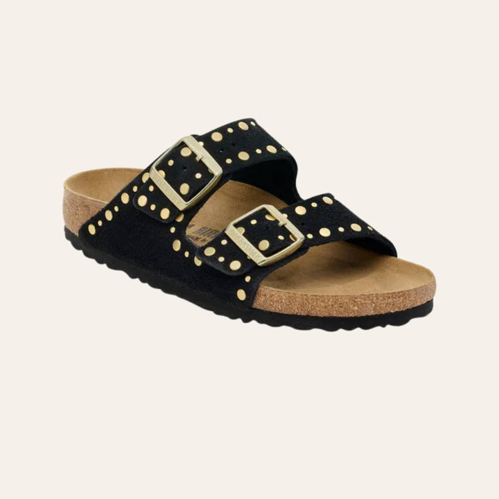 Birkenstock Arizona Rivet Suede Black W