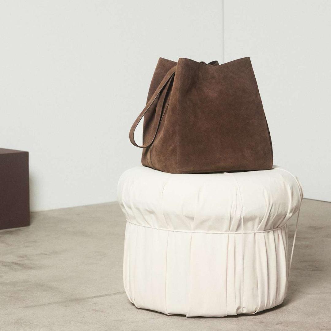 Jim Rickey Sac Large Suede Truffle