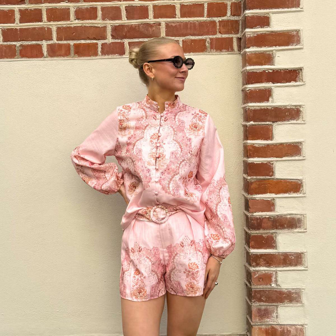 From Paris With Love Bluse Paisley Pink
