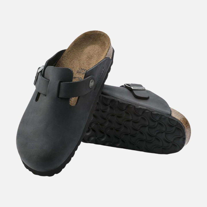 Birkenstock Boston Regular Oiled Black M