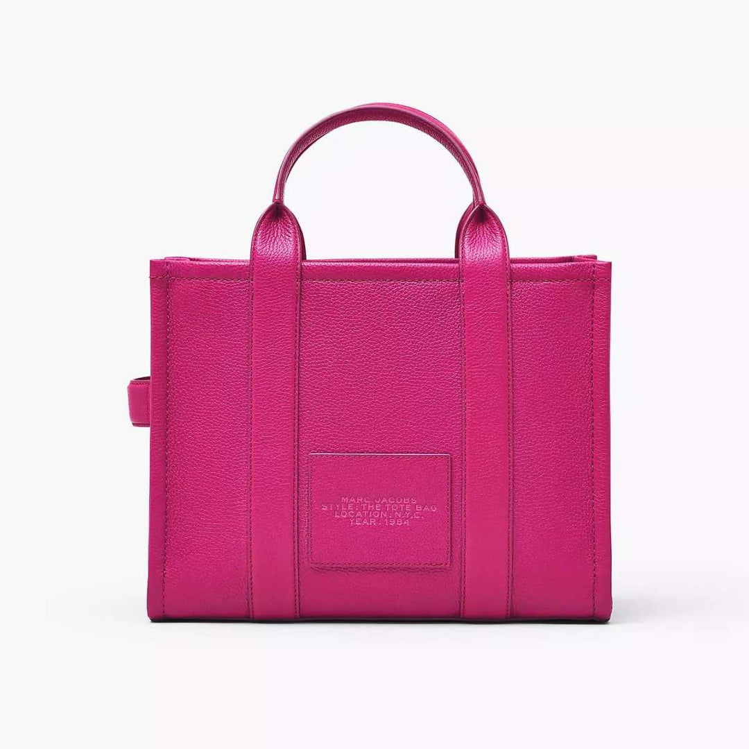 Marc Jacobs The Leather Medium Tote Bag Lipstick Pink
