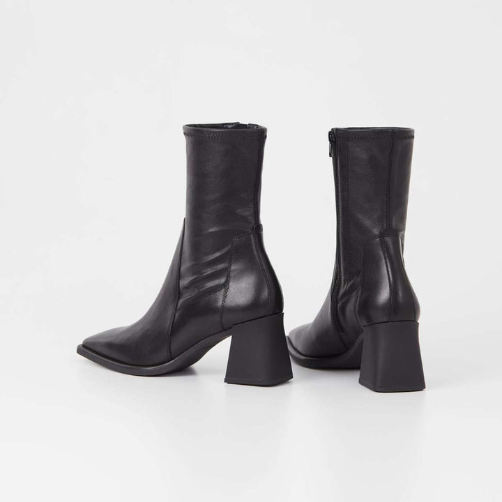 Vagabond Hedda Støvlett Svart Stretchy Skinn