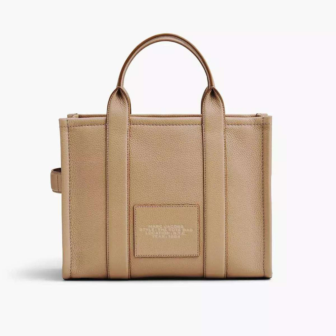 Marc Jacobs Leather Tote Bag Medium Camel