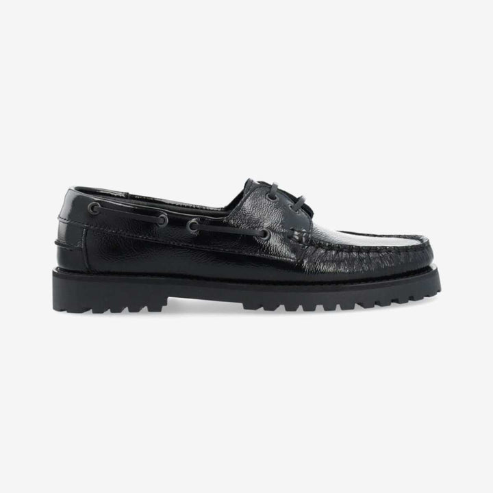 Bianco Biacapri Boat Shoe Nappalak Black W